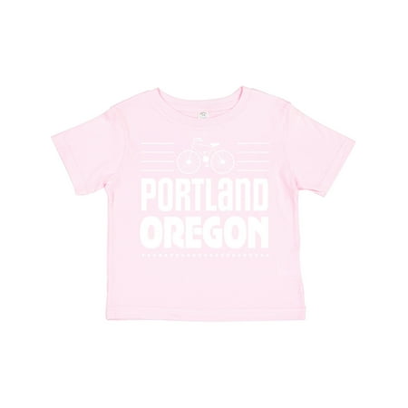 

Inktastic Portland Oregon Biking Gift Toddler Boy or Toddler Girl T-Shirt