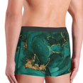 thumbnail image 3 of Goofa Green Gold Glitter Printed Men's Boxer Briefs Underwear, Moisture-Wicking Underwear, Trunk,Soft and Breathable Cotton Underwear-Large, 3 of 9