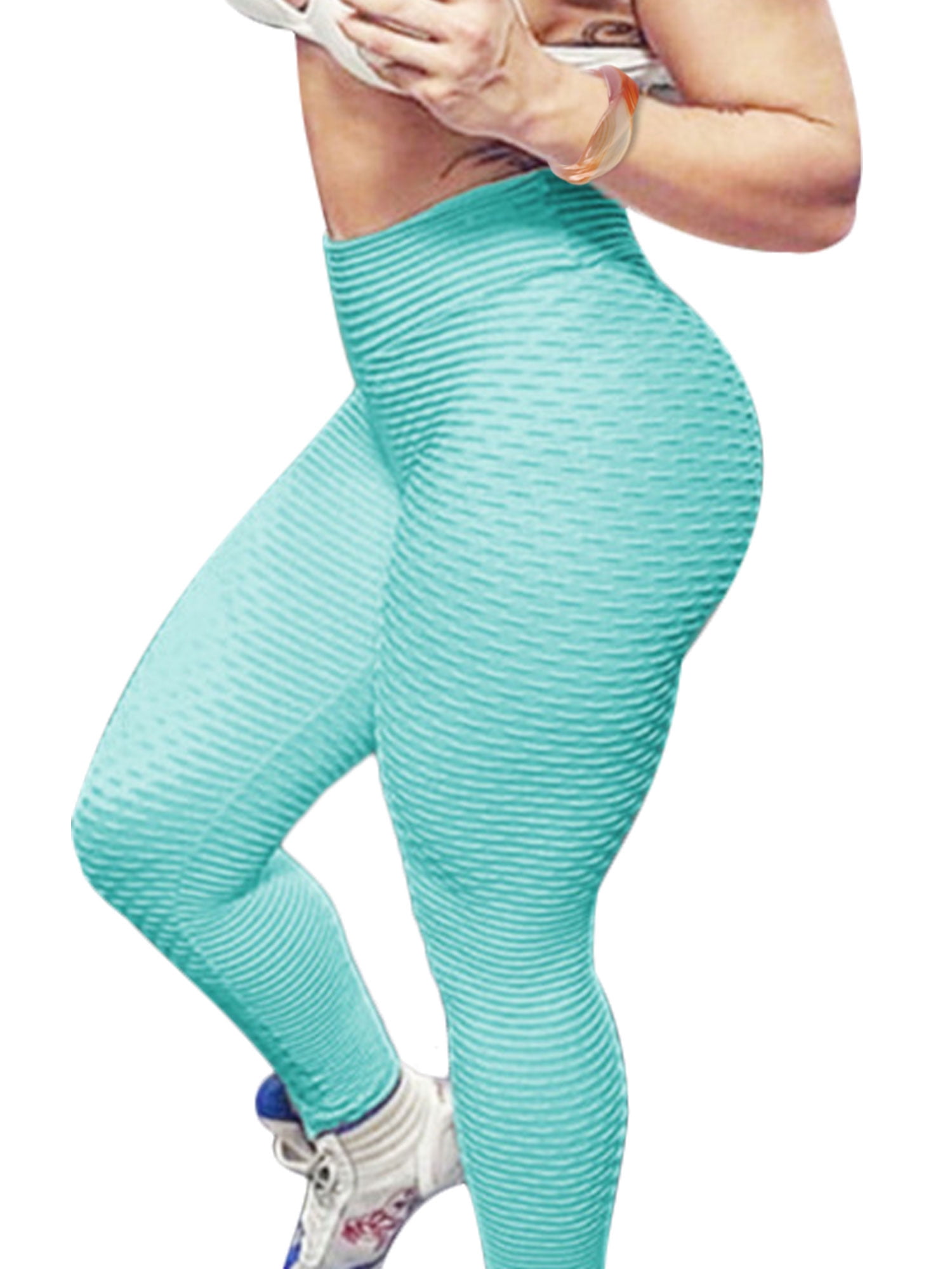 Women Yoga Leggings Sport Pants Push Booty Running Fitness Gym Workout Trousers 