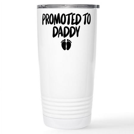 

CafePress - Promoted To Daddy 16 Oz Stainless Steel Travel Mug - Insulated Stainless Steel Travel Tumbler 20 oz.