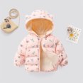 thumbnail image 6 of Hicidod Baby Winter Jackets Hooded Zipper Infants Fleece Lined Coats Cute Print Light Thicken Wrm Toddler Jacket, 6 of 7