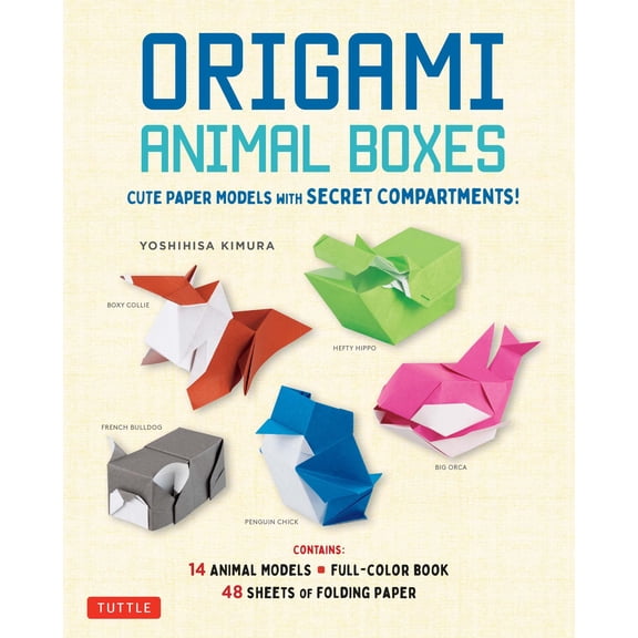 Pre-Owned Origami Animal Boxes Kit: Cute Paper Models with Secret Compartments! (14 Animal Origami Models + 48 Folding Sheets) (Misc.) 0804852545 9780804852548
