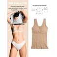 thumbnail image 2 of Women's Seamless Camisole Tank Top Wide Strap Vest Tummy Control Waist Undershirt Elastic S To 2X, 2 of 5