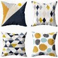 thumbnail image 1 of HTOOQ Geometric Pattern Paper Texture Rectangle Pillow Cover Outdoor Pillow Case Pillow Covers for Living Room 18X18 Inch Set of 4 Pillow Covers for Bedroom, 1 of 7