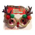 thumbnail image 3 of Gafas navideñas, monturas de gafas navideñas, gafas de disfraz para niños y adultos, para fotos de decoración navideña Astas de café Macarena Marcos de anteojos, 3 of 8