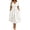 White, variant on CHGBMOK Vintage Floral Wrap Midi Dress Women High Waist Tummy Control Short Sleeve Pocket Flowy Sundress S-5XL Elegant Dress for Wedding Party Daily Travel