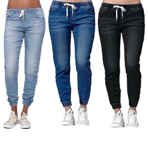 walmart womens elastic waist jeans