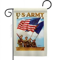 13 x 18.5 in. US Army Garden Flag with Armed Forces Double-Sided Decorative Vertical Flags House Decoration Banner Yard Gift