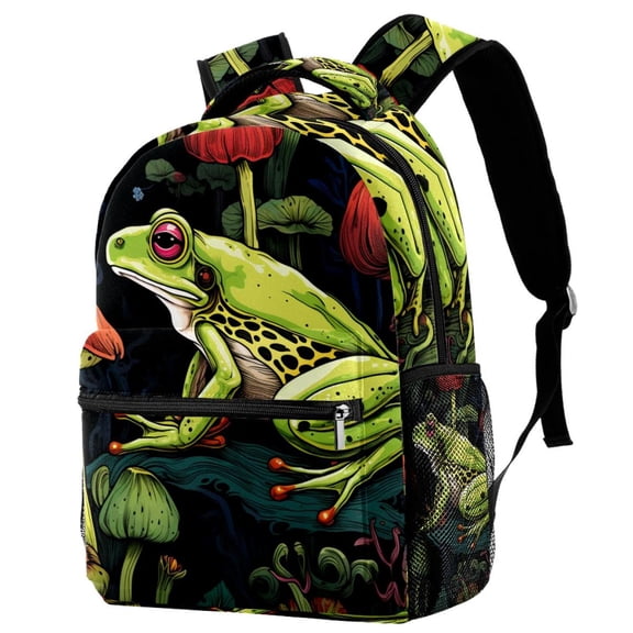 Lightweight Backpack Frog School Bag Travel Laptop Daypack for Men Women Casual Rucksack