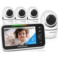 thumbnail image 1 of Monitor para bebé HelloBaby HB6550 con pantalla de 5" y 4 cámaras, 1 of 6