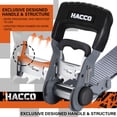thumbnail image 2 of Haccoplanet Correas De Trinquete De 5280 Lb De Resistencia A La Rotura De 1,6 Pulgadas, Juego De Correas De Amarre De Trinquete Resistentes Con Mango Acolchado, Gancho En S, Bucle Suave Para Correas D, 2 of 5