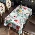 thumbnail image 2 of Pioneer Flower Floral Print Pattern Rectangle Tablecloth 60"x120", Waterproof Polyester Table Cloth, Wipeable Spillproof for Dining Camping Indoor Outdoor, 2 of 6