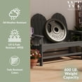 thumbnail image 4 of WestinTrends St. Augustine Outdoor Patio 49" HDPE Adirondack Garden Bench, Gray, 4 of 16