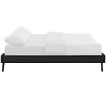 thumbnail image 4 of Modway Loryn King Vinyl Bed Frame with Round Splayed Legs in Black, 4 of 6