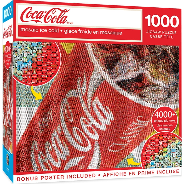 MasterPieces 1000 Piece Puzzle - Coke Photomosaic Ice Cold - 19.25