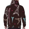 thumbnail image 7 of Sigee Eiffel Tower for Men's Pullover Hoodie Sweatshirts Adult Casual Long Sleeve Sweatshirts ,Sizes S-4XL-4X-Large, 7 of 7