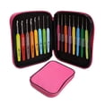 thumbnail image 1 of 16pcs Multi Colour Crochet Hook Yarn Alu Knitting Needles Set Kit with Box Hand Sewing Tools, 1 of 3