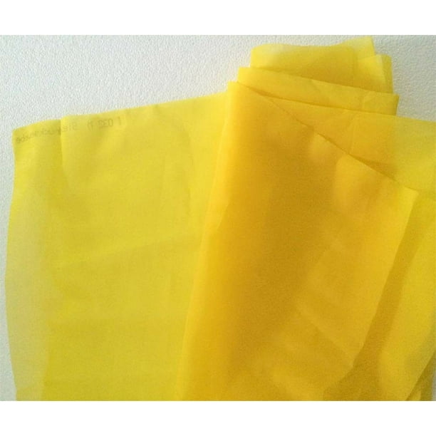 INTBUYING 3 Yards 300 mesh Yellow Screen Mesh SIlk Screen Fabric 50