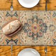 thumbnail image 4 of Boho Red Table Runner,Vintage Elegant Farmhouse Table Center Linen Decor,Country Rustic Farmhouse Magical Fall Kitchen Dining Table Decoration for Home Dining Party Decor 13x48 Inch, 4 of 6