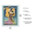 thumbnail image 2 of Harry Kellar’s Latest Wonder - The Golden Butterfly - Vintage Magic Poster c.1906 - Fine Art Matte Paper Print (Unframed) 16x20in, 2 of 4
