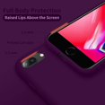 thumbnail image 2 of IBAOLE Étui iPhone 8 Plus Reconditionnée, Étui iPhone 7 Plus, Rouge Vin Vert Nuit, 2 of 3