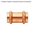 thumbnail image 4 of Uxcell 7/8" ID Straight Copper Coupling Copper Connector Joint Pipe Fitting with Rolled Tube Stop Clamp to Install, 4 of 5