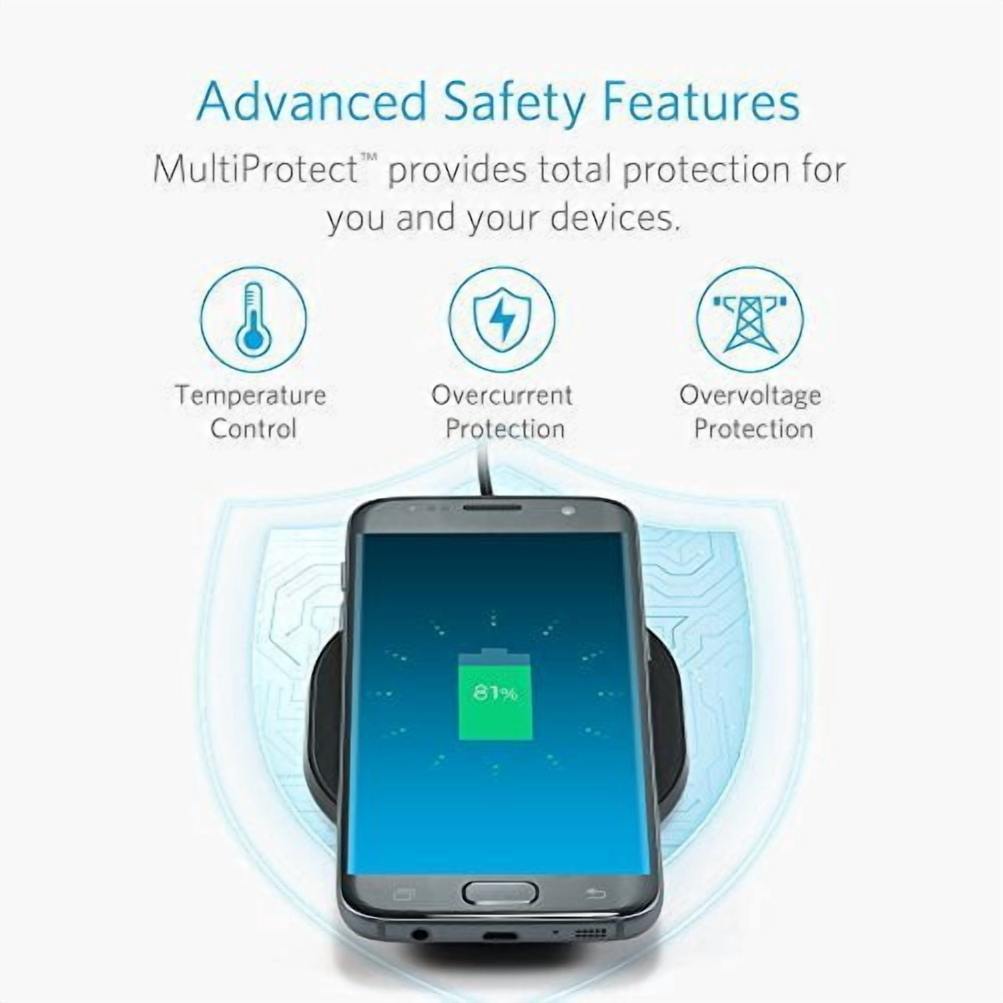 Wireless Charger Compatible With iPhone 16e/17e - Fast 7.5W and 10W Charging Pad Slim Quick Charge