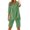 Green, variant on jobturf Pajamas for Women Set 3/4 Sleeve Top and Side Slit Pajama Shorts 2 Piece Sets Casual Lounge Sets Soft Sleepwear S-2XL