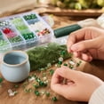 thumbnail image 7 of 3D Beaded Green Plant DIY Kit, Beads Small Craft Supply Pack without Pot, 3D DIY Bead Kit with Beading Thread and Storage Case for Tabletop Home Decor, 7 of 7