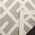thumbnail image 4 of Safavieh Dhurries Brianna Geometric Area Rug, Gray/Ivory, 6' x 6' Round, 4 of 8