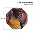 thumbnail image 2 of Kdxio Abstract Pattern Penguin Funny Coasters,4 Pcs Leather Coasters,Housewarming Gifts,Protect Furniture from Water Marks Scratch and Damage, 2 of 6