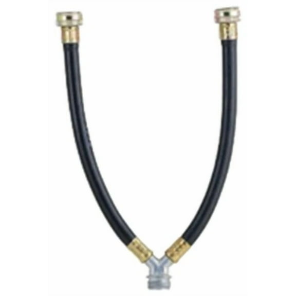 Flexcraft 12"In Rubber Washing Machine Y Mixer Hose Connector Pipe Plumbing Fit