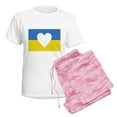 thumbnail image 6 of CafePress - Ukraine Heart Pajamas - Women's Short Sleeve Print T-Shirt and Pants Light Cotton Pajama Set, 6 of 7