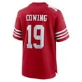 thumbnail image 3 of Men's Nike Jacob Cowing  Scarlet San Francisco 49ers  Game Jersey, 3 of 6