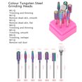 thumbnail image 1 of Cabezal De Pulido De Uñas De Acero De Tungsteno Para Eliminación De Piel Muerta, Herramienta De Pulido De 7 Piezas Para Uñas Limpias Y Ordenadas, 1 of 7