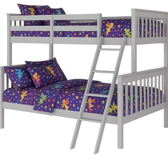 AL BR Twin Over Full Bunk Bed Gray