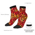 thumbnail image 6 of Pofeuu Flying Black Bat Print 30cm Socks, Adult Running Hiking Socks for Youth and Adult, 6 of 7