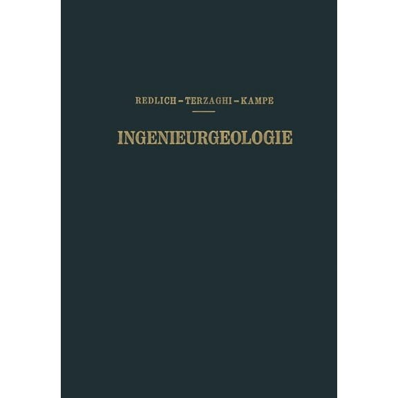 Ingenieurgeologie, (Paperback)