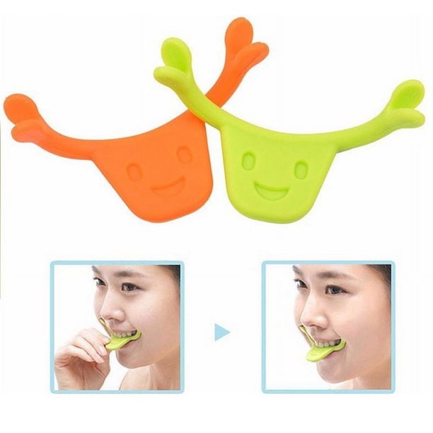 Paquete de 2 entrenadores faciales personales, ejercitador de belleza de sonrisa, entrenador para hacer sonrisas faciales, ejercicio bucal para músculos, estiramiento, ejercicio de elevación, labios (