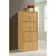 thumbnail image 2 of Hodedah HID 44 Armoire de Rangement Fermée à 8 Portes pour la Maison et le Bureau, Beech, 2 of 6