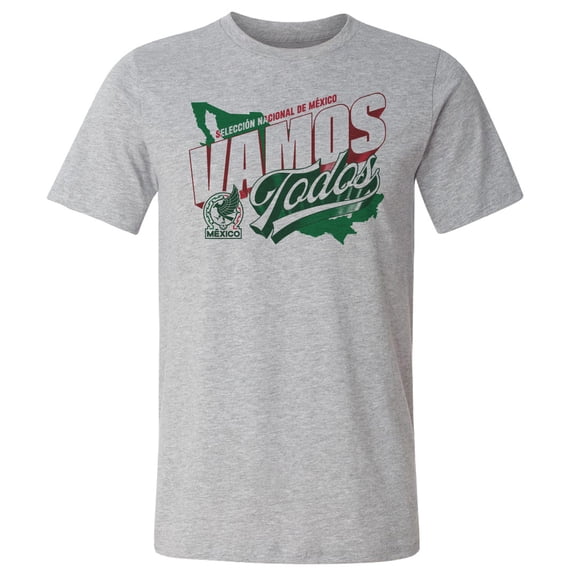 Men's 500 Level Heather Gray Mexico National Team Vamos Todos Country Cotton T-Shirt