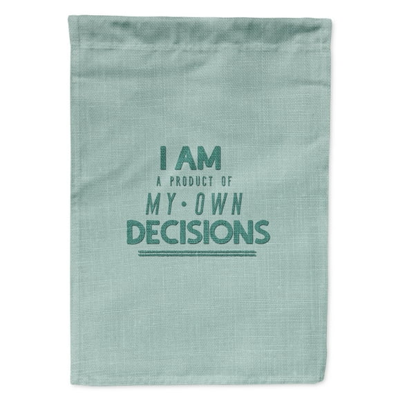 Carolines Treasures BB5456GF Product of My Own Decisions Flag Garden Size  Small multicolor
