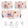 thumbnail image 2 of Yayeee Pillowcase Standard Size Set of 2 Satin Wrinkle Resistant Pillow Case, Blue Christmas Santa, 2 of 7