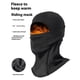 thumbnail image 2 of Fleece Lined Outdoor Cycling Face Protection Ski Mask Winter Balaclava Helmet Liner Cap - Black, 2 of 5
