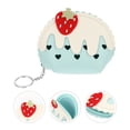 thumbnail image 1 of unbranded 1Set Small Storage Pouch Blue PU Rectangular Work Cash Storage, 1 of 4