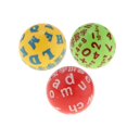 thumbnail image 1 of Pack of 3 3 Inch PVC Ball for Baby Bouncy Ball Toy Set for Kids Babies Alphabet, 1 of 7