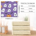 thumbnail image 6 of Yayeee 6 Pack Kitchen Dish Cloths for Washing Dishes Soft Absorbent Microfiber Towels, Halloween Ghosts Purple, 6 of 9