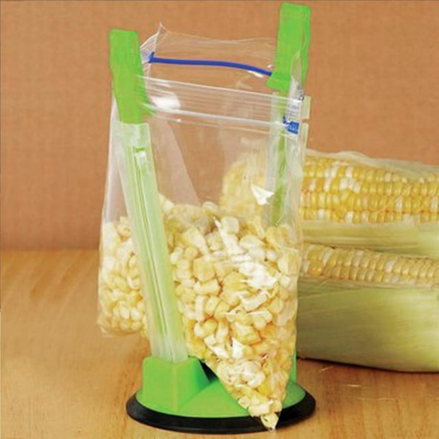 Reusable Plastic Baggy Rack, Food Storage Bag Clamp, For Freezer Food Prep Bag Kitchen Household