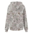 thumbnail image 3 of Simua Chandail à Capuche pour Femmes Imprimé Feuille Camouflage avec Poche, 3 of 4