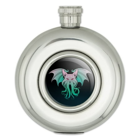 

Cathulhu Round Stainless Steel 5oz Hip Drink Flask